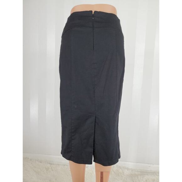 NEW YORK & CO Women's Black Straight Skirt Sz 0 - Picture 3 of 8